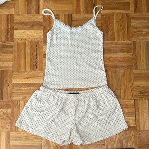 Brandy Melville Cream Pajama Set